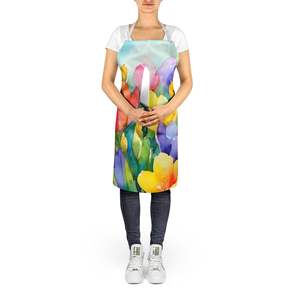 Unisex Large Multicolor Watercolor Freesias <b>Apron</b> for Cooking Baking Crafts <b>Gardening</b>-for Adults Women and Men - Product Image 5
