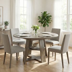 Tavolo da Pranzo Ovale Moderno per Cucina, 110-150 cm, Base in Legno Estensibile con Pannelli Rimovibili, Salvaspazio per 4-8 Persone - Product Image 3