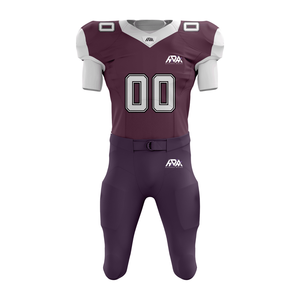 Low Price American Football Uniform Set Tackle Twill Stitched American Football Jersey With Integrated Padded Pant - Product Image 3
