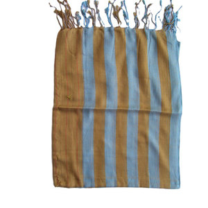 Handloom Vertical Stripe Scarf Soft Woven Cotton Lightweight Fashion Neck <b>Wrap</b> Traditional Artisan Made Stylish Unisex <b>Shawl</b> - Product Image 2