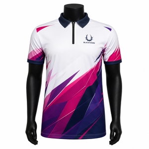 Camiseta Deportiva para Hombre OEM de Secado Rápido, Manga Corta, Diseño Personalizado, 100% Poliéster, Camisetas de Motociclismo - Product Image 1
