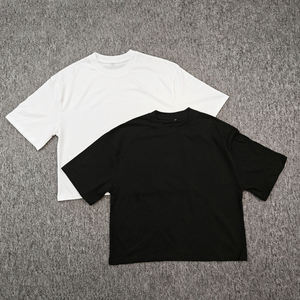 T-shirt Streetwear Personnalisé à Manches Longues en Coton Épais 220 GSM, Coupe Boxy Hip Hop, Épaules Tombantes, Imprimé, Délavé à l'Acide, Écologique - Product Image 3
