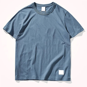 T-shirts en polyester respirants pour hommes, grande taille, personnalisés, imprimés par sublimation, couleur unie, effet faux délavé, vente en gros - Product Image 3