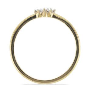 แหวนทองคำแท้ 14K ดีไซน์เรียบหรู ประดับเพชรเลี้ยงในห้องปฏิบัติการ เครื่องประดับแฟชั่นสำหรับผู้หญิง เพชรสำหรับของขวัญวันครบรอบ-ขายส่ง - Product Image 4