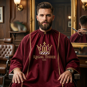 Cape de Barbier Professionnelle pour Hommes – Cape de Coiffure pour Salon – 100% Polyester - Product Image 1