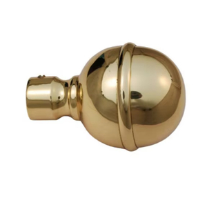 Embout de rideau en laiton de 50 mm au design moderne, écologique, robuste, anti-rouille, de forme sphérique, de qualité industrielle - Product Image 1