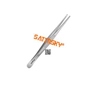 Pince à tissu pouce étroit 11.5CM Instruments de microchirurgie en acier inoxydable AISI 420 manuel certifié CE de haute qualité réputé - Product Image 1