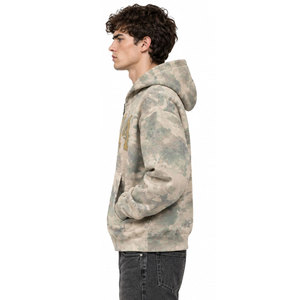 Camouflage Print <b>Zip</b>-Up <b>Hoodie</b> Men Regular Fit Hooded Sweatshirt With <b>Pocket</b> Breathable French Terry Material Casual Style - Product Image 4