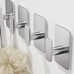 Heavy Duty Stainless Steel <b>Wall</b> <b>Hooks</b> Coat <b>Rack</b> 26lb Max Sticky <b>Wall</b> <b>Hooks</b> for Hanging Towel Coat Waterproof Rustproof - Product Image 2