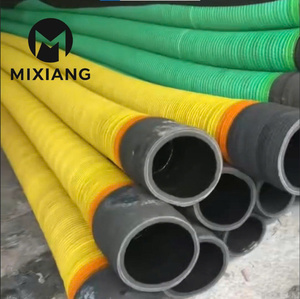 MI XIANG Industrial <b>Flexible</b> Rubber Hose Yellow Green EPDM Suction Discharge Pipe for Water Sand Mud Mining Transfer 8 Inch 6 In - Product Image 1