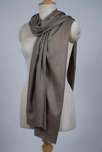 Étole unisexe en cachemire et laine fine VIC – Douce, couleur unie, légère et respirante, 70x200cm, pour usage quotidien en extérieur - Product Image 4