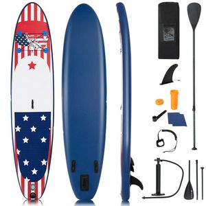 Tavola da Stand-Up Paddle Gonfiabile da 11 Piedi con 3 Pinne Propulsive Accessorie per Paddleboarding - Product Image 2