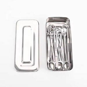 <b>13</b> Pcs Medical Grade Stainless Steel Manual Basic Minor Surgery Dressing Surgical Instruments Box Set - Product Image 4