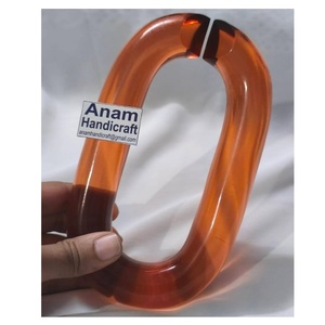 Sculpture en chaînes acryliques faites à la main sur mesure, directement de l'usine, accessoire de décoration moderne pour la maison, table basse, étagère, Diwali, Ramadan - Product Image 1