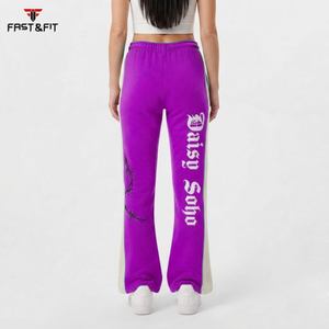 Solid Color <b>Jogger</b> Sweatpants Custom Flared Pants Ladies Loose <b>Slimming</b> Casual Workout Sports Women Sports Sweat Pants - Product Image 5