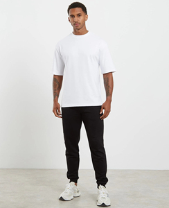Camiseta holgada para hombre, camiseta oversize de moda, camiseta deportiva de tela gruesa, camiseta streetwear con cuello redondo, camiseta de manga corta para gimnasio - Product Image 6