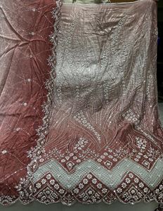 Handwork Beads Imported Best Quality <b>Silk</b> <b>Fabric</b> Use To Elegant Dress Making Buy Direct From Supplier At Wholesale - Product Image 1