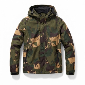 Chaqueta Deportiva con Capucha de Color Sólido y Logotipo Personalizado, Chaqueta Casual para Hombre, Chaqueta de Caza al por Mayor - Product Image 1