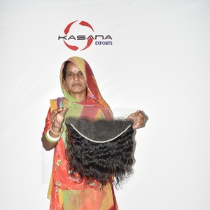 Extensiones de Cabello Humano Natural Remy de Grado Indio, 100% Pelo Virgen, 13*6 HD Frontal, Cutícula Alineada, Liso y Ondulado, Color Natural, Venta al por Mayor - Product Image 4