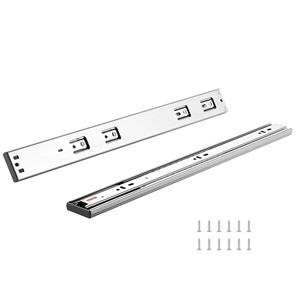 Guide per cassetti in acciaio resistente da 18 pollici, 10 paia, larghezza 45 mm, montaggio laterale, estensione completa, chiusura ammortizzata, scorrevole e silenzioso - Product Image 1