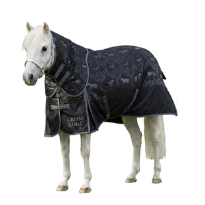 Couverture d'extérieur intégrale pour cheval, imperméable et respirante, motif cheval, couverture respirante et chaude pour l'hiver, couverture pour cheval - Product Image 1