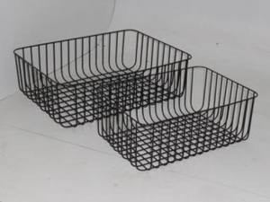 Customized 2-Layer Black Metal Kitchen Basket Modern Style Fruit & <b>Vegetable</b> <b>Storage</b> <b>Rack</b> - Product Image 4