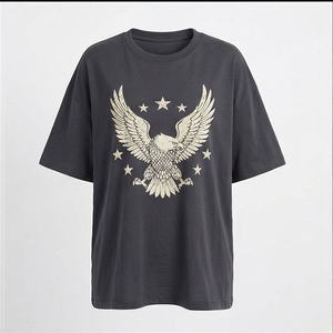 เสื้อยืดโอเวอร์ไซส์คุณภาพสูง ผ้าฝ้าย 100% สำหรับผู้ชาย รุ่นใหม่ล่าสุด สกรีนโลโก้ได้  แบบเรียบ หนา สไตล์ลำลอง ขายส่ง - Product Image 1