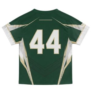 Unisex <b>Green</b> White Sublimated Lacrosse Jersey Lightweight Polyester Reversible Sports Shirt Team Match Training Clothing - Product Image 2