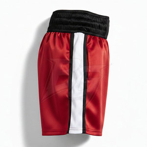 Pantalones Cortos de Entrenamiento de Muay Thai para Hombre, Contraste de Color, Transpirables, de Secado Rápido, Satén/Poliéster, Personalizables, de Alta Calidad, Más Vendidos - Product Image 4