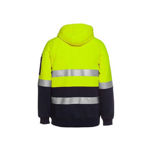 Sudadera con Capucha de Seguridad Reflectante de Alta Calidad para Hombre, Chaqueta de Trabajo de Manga Larga para Construcción - Product Image 3