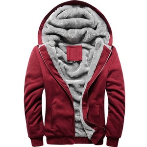 Men's Winter Warm <b>Fleece</b>-<b>Lined</b> Hooded Zip-Up <b>Jacket</b> Camouflage Pattern Windproof Breathable Eco-Friendly 100% Cotton Outerwear - Product Image 3