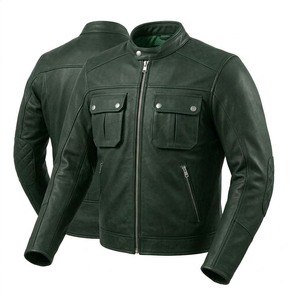 Black Canvas Leather Long <b>Thin</b> Hooded <b>Jacket</b> for Men Motorbike Biker Gear Casual Street Style <b>Waterproof</b> - Product Image 5
