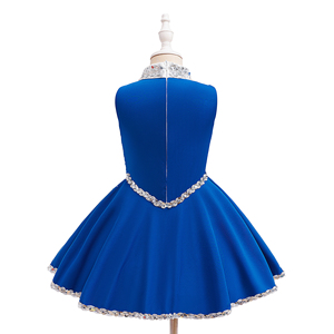 Tenue de cheerleading personnalisée pour enfants, robe scintillante à sequins, tenue de danse de scène, vêtements de compétition pour filles, vente en gros OEM - Product Image 6