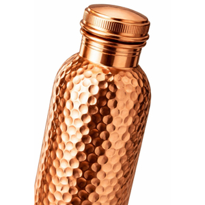 Botella de Cobre Auténtico Martillado, Hecha 100% de Cobre, Disponible en Capacidad de 950 ml, Ideal para Tiendas de Salud - Product Image 3
