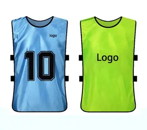 wholesale Custom Breathable Soccer Training Vest Football Vest Soccer Training Bibs Sportswear Adults Soccer Wear Shirts & Tops