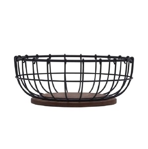 Panier à fruits et légumes décoratif en fer forgé, tendance et nouveau, pour la maison et la cuisine, taille et forme personnalisables - Product Image 2