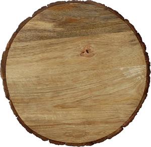 Plateau de service en bois naturel, grand plateau rustique pour servir les aliments, plateau en bois massif pour desserts, pain, viande, pour la cuisine et les fêtes - Product Image 5