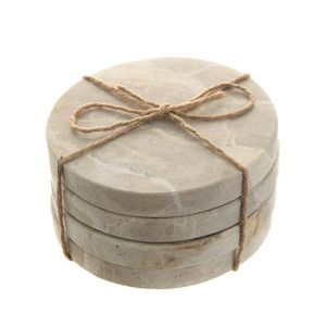 Posavasos de mármol duraderos con propiedades resistentes al calor para bebidas frías y calientes en la cocina, la sala de estar y la oficina. - Product Image 5