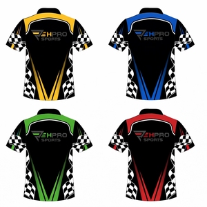 Chemises Polo de Course Personnalisées pour Hommes, Manches Courtes, Impression par Sublimation, Séchage Rapide, Polyester, Toutes Saisons, Moto, Auto, F1 - Product Image 3