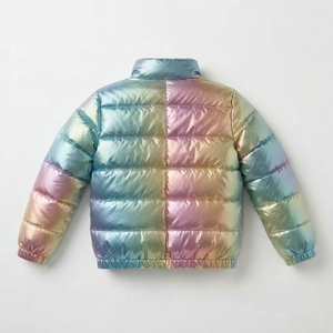 Eco Friendly Bubble Jacket Recycled Puffer <b>Coat</b> Sustainable Winter Jacket Lightweight Packable <b>Travel</b> Outerwear - Product Image 2