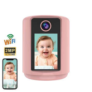 Caméras réseau WiFi à double bande et conversation bidirectionnelle 720P HD Mini caméra de sécurité de bureau intérieure PT - Product Image 1