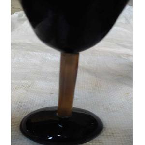 Mug en verre artisanal en forme de corne, naturel, écologique, grande capacité, compatible lave-vaisselle et micro-ondes, réutilisable, pour café, thé, bière, unique et rustique - Product Image 3