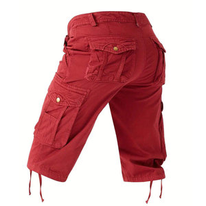 Men's 100% Cotton Summer <b>Work</b> Wear <b>Cargo</b> Shorts Mid Waist Fashion Style With Multiple Pockets Button Fly Closure <b>Cargo</b> Shorts - Product Image 6