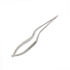 Ciseaux à ressort incurvés ultra-fins pour le travail de beauté des sourcils, outil chirurgical en acier inoxydable, pointe acérée pour une précision professionnelle élevée - Product Image 1