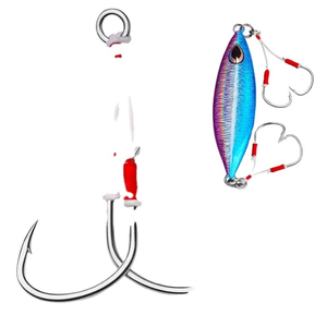 15 Aparejos Sabiki de Acero Inoxidable Luminosos de Alta Resistencia con 12 Anzuelos Circulares, Señuelo Flasher para Pesca con Flotador de Lubina, Trucha y Carpa, Anzuelos Triples - Product Image 4