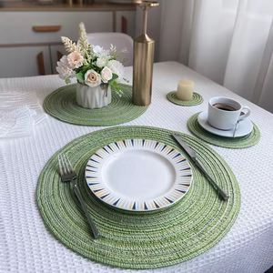 Sous-verre en jute rustique fait main, résistant à la chaleur, pour table, vente en gros à bon prix - Product Image 3