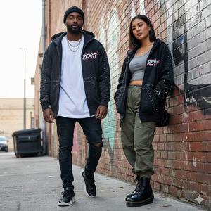 Nouveaux sweats à capuche personnalisés avec strass, vente en gros, streetwear, molleton épais 500 GSM, logos sérigraphiés, sweats à capuche zippés - Product Image 6