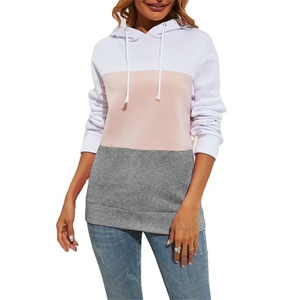 Sudadera con capucha corta de manga larga para mujer, a la moda, al por mayor – Sudadera de forro polar lisa con cremallera, chaqueta informal con capucha para mujer - Product Image 1