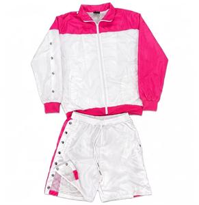 New <b>Summer</b> Nylon Windbreaker Short Set Zip up Windbreaker <b>Jacket</b> Tracksuit Polyester Streetwear Track Suit Set - Product Image 2