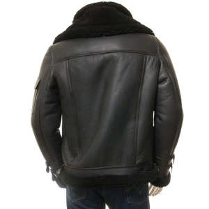 Chaquetas de Piel de Oveja Auténtica de Última Moda, Chaqueta de Piel Clásica Personalizada en Color Marrón, Ropa Exterior de Cuero - Product Image 2